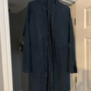 a.n.a Dark Blue Long Sleeve Dress